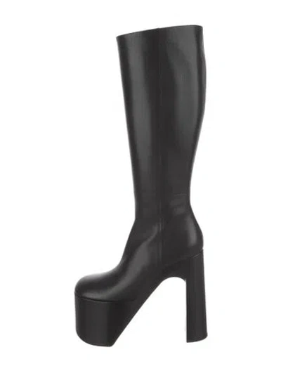 Pre-owned Balenciaga Camden Leather Boots W/ Tags In Black