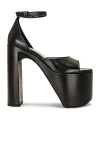 Balenciaga Camden 160 Platform Sandals In Calf Leather In Black
