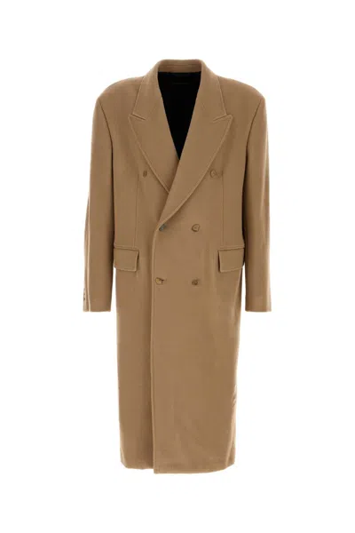 BALENCIAGA CAMEL WOOL COAT