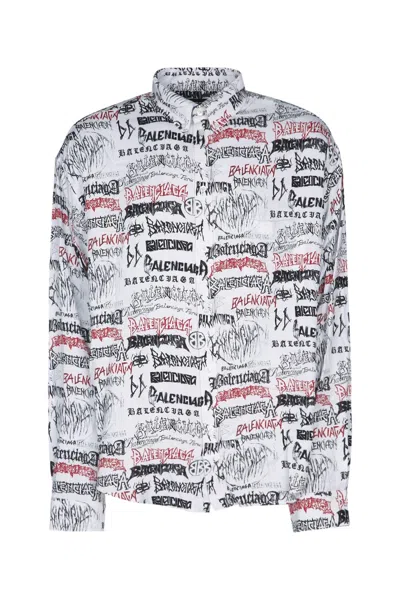 Balenciaga Camicia In White