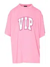 Balenciaga Vip Team Crewneck Graphic T-shirt In Nude