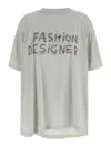 Balenciaga Grey Fashion Designer T-shirt In Gray