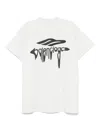 Balenciaga Grey 3b Liquefied Oversized T-shirt In White