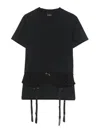 Balenciaga Lace Up Back Bow Detail T-shirt