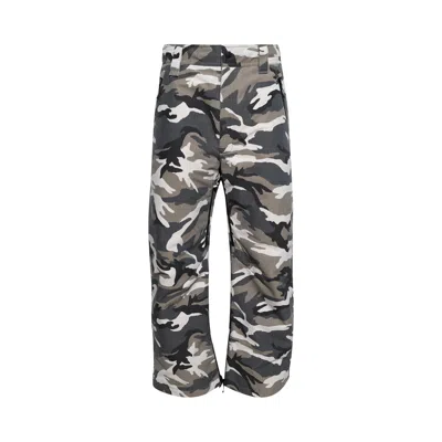 Pre-owned Balenciaga Camo Ski Pants 'grey' | Men's Size 50 In Gray