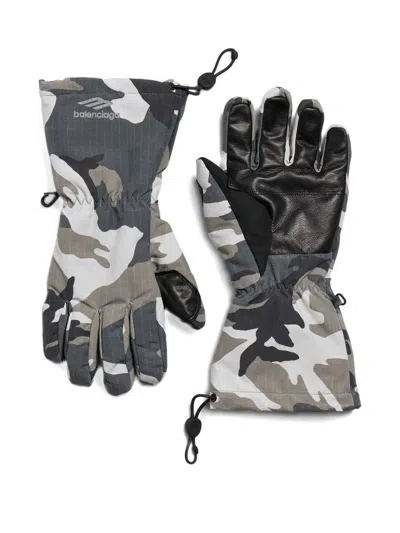 Balenciaga Camouflage-pattern Ski Gloves