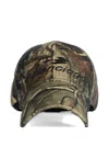 Balenciaga Camouflage-print Baseball Cap In Green