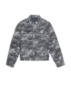 Balenciaga Camouflage-print Denim Jacket In Black