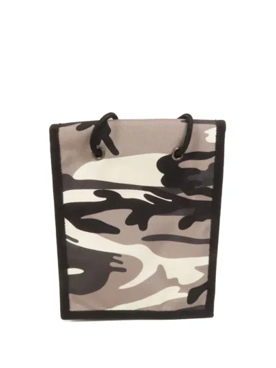 Pre-owned Balenciaga Camouflage-print Shoulder Bag In Black