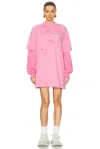 Balenciaga Camp Destroy Top In Dirty Pink