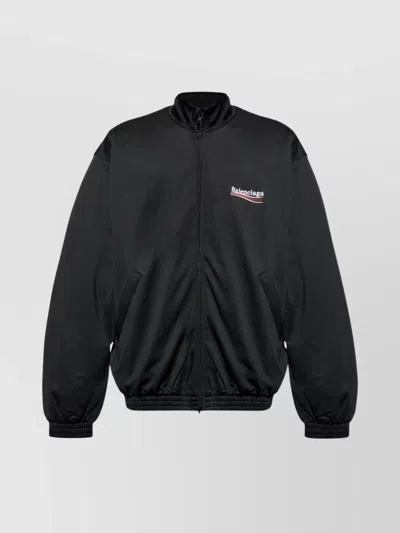 Balenciaga Campaign Blouson With Elasticated Cuffs In Black