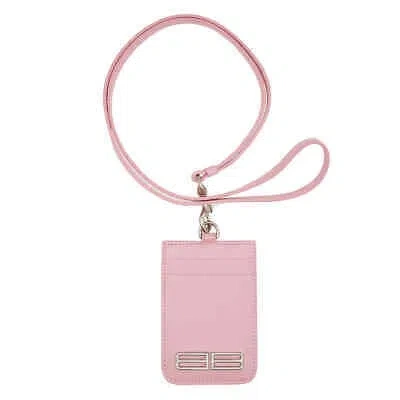 Pre-owned Balenciaga Candy Pink Gossip Card Holder With Strap 674849 2101q 5906