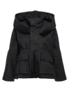 Balenciaga Canvas Oversized Jacket With Quilted Lining In Black
