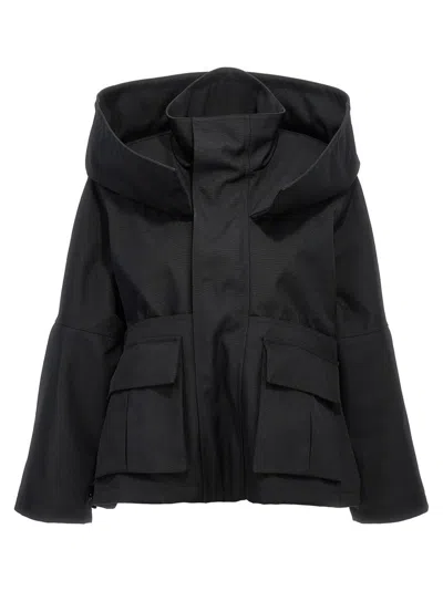 BALENCIAGA BALENCIAGA CANVAS OVERSIZED JACKET WITH QUILTED LINING