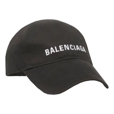 Balenciaga Cap 'black White' In Multi