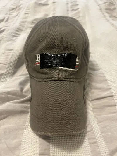 Pre-owned Balenciaga Cap In Grey