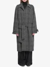 Balenciaga Vintage Checked Wool One Layer Raglan Coat Clothing