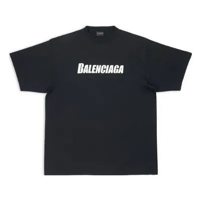 Balenciaga Caps T-shirt Boxy Fit 'black'