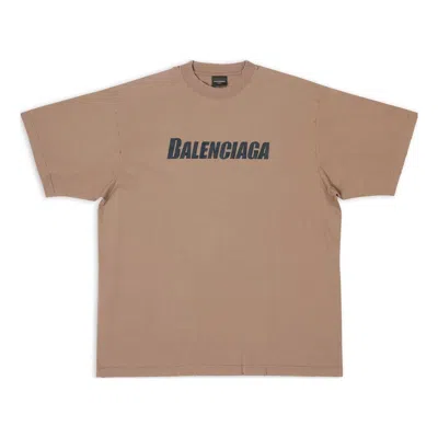 Balenciaga Caps T-shirt Boxy Fit 'tan'