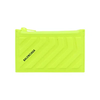 Pre-owned Balenciaga Car Long Card Holder 'yellow' | Men's Size Onesize