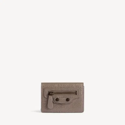 Balenciaga Card Case In Taupe