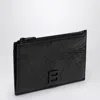 Balenciaga Card Case With Coin Purse In Black