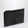 Balenciaga Card Case With Coin Purse Black In Black