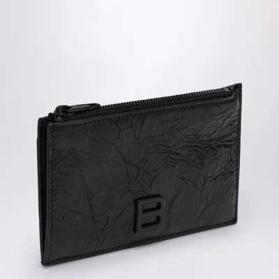 BALENCIAGA BALENCIAGA CARD CASE WITH COIN PURSE BLACK