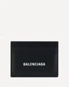 Balenciaga Compact Calfskin Cardholder Leather Imperfections In Black