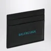 Balenciaga Black Card Holder With Logo Print Men