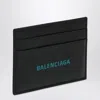 Balenciaga Black Card Holder With Logo Print Men