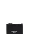 Balenciaga Credit Long Coin And Card Holder In Black