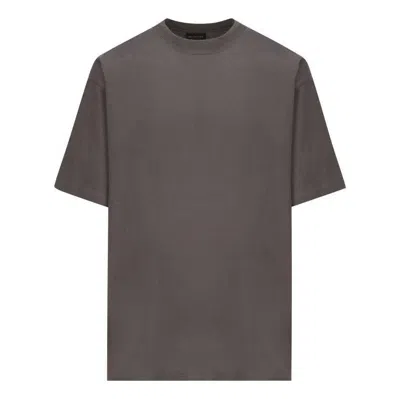 Balenciaga Care Label T-shirt Medium Fit 'grey Black' In Gray