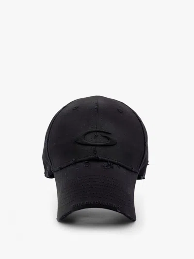 Balenciaga Cargo Baseball Cotton Hat With Logo Embroidery In Black
