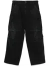 Balenciaga Men Cargo Jeans Denim In Black