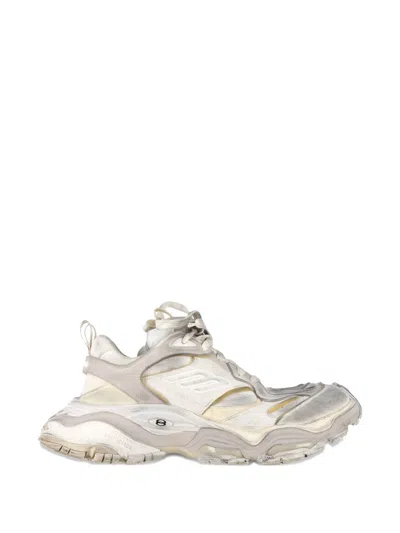 Pre-owned Balenciaga Cargo Distressed Sneakers In Neutral
