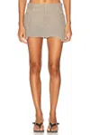 Balenciaga Cargo Mini Skirt In Gray