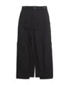 Balenciaga Cargo-pockets Slit Skirt In Black