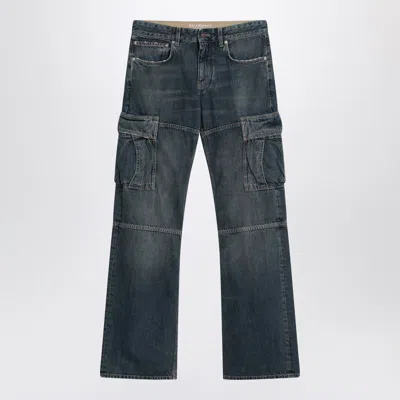 Balenciaga Cargo Regular Jeans With A Faded Effect In Black