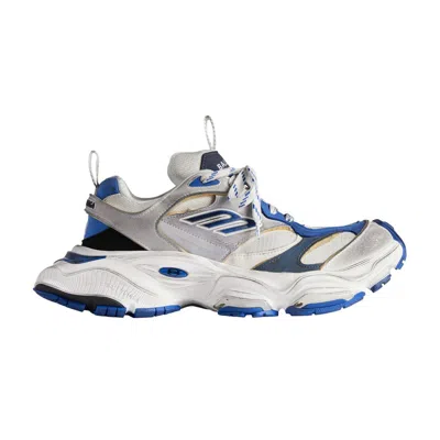 Pre-owned Balenciaga Cargo Sneaker 'worn-out - Grey Blue' | White | Men's Size 46