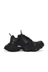 Balenciaga Black Sneaker Triple S Sporty In Black