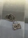 Balenciaga Carousel Rodeo Keychain In Silver