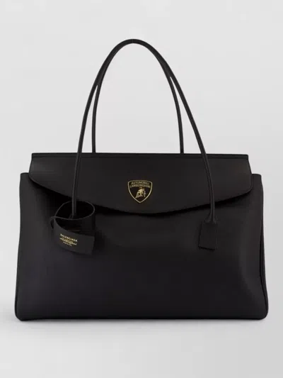 Balenciaga Carrie Purse Leather Structured Tote Bag In Black