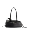 Balenciaga Small Calf Leather Carrie Bowling Top-handle Bag In Black