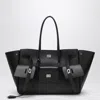 Balenciaga Carry All Bel Air Large Bag In Black Leather Women