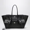 Balenciaga Carry All Bel Air Large Bag In Black Leather Women