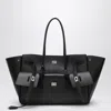 Balenciaga Carry All Bel Air Large Bag In Black Leather Women