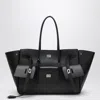 Balenciaga Carry All Bel Air Large Bag In Black Leather Women