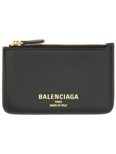 Balenciaga "cash 2.0" Card Holder In Black