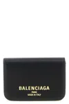 Balenciaga Mini Leather Cash 2.0 Trifold Wallet In Black